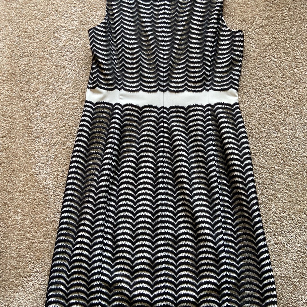 Ivanka trump black and white dress